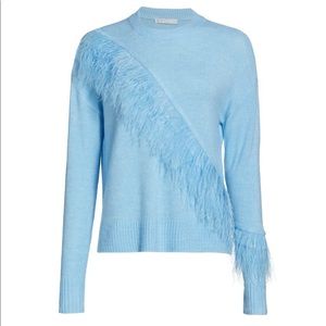 Blue feathered sweater *worn once*